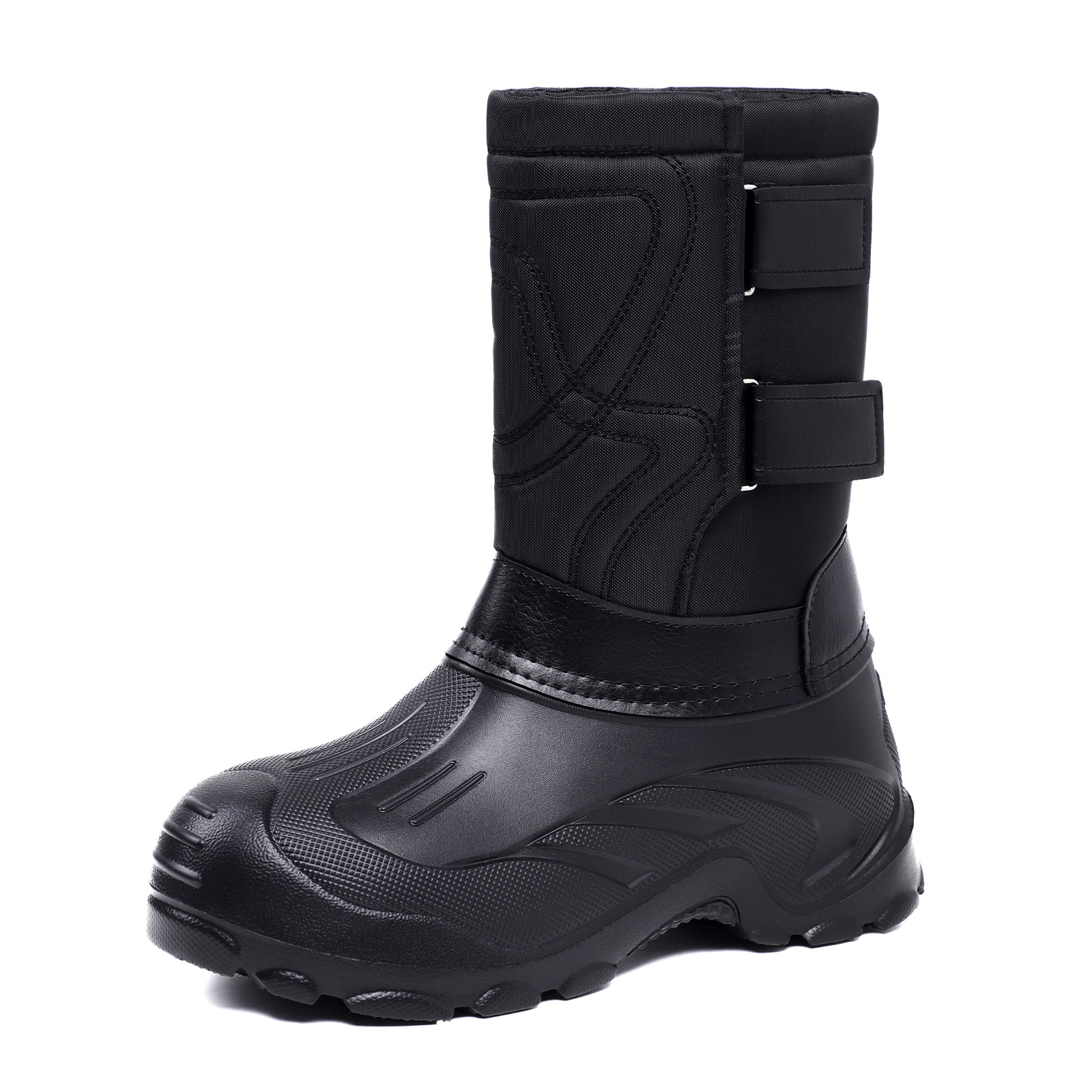 Zapatos de algodón para hombres, zapatos de pesca de tamaño grande, botas de nieve calientes, botas de hombre cómodas, botas de algodón cómodas.