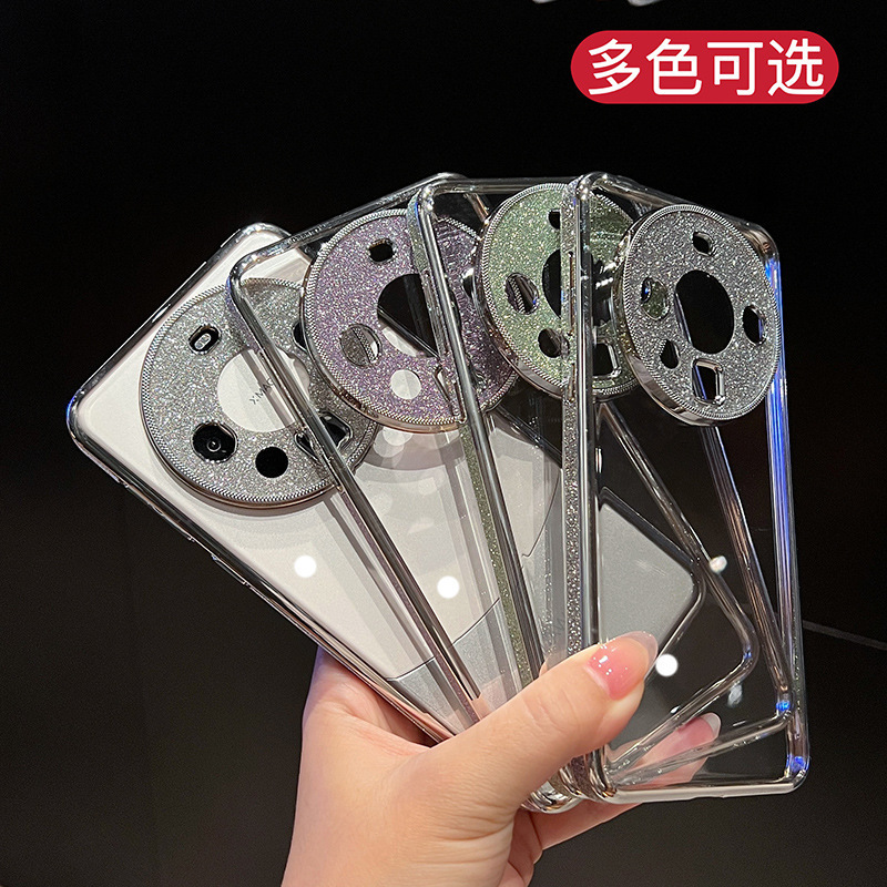 Luxury high-grade glitter for Huawei mate60pro phone case mate60E transparent hard case mete60 mirror
