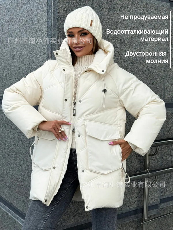 保暖连帽洋气服棉服2025年新款冬季休闲风显瘦女装大码棉衣外套冬|undefined