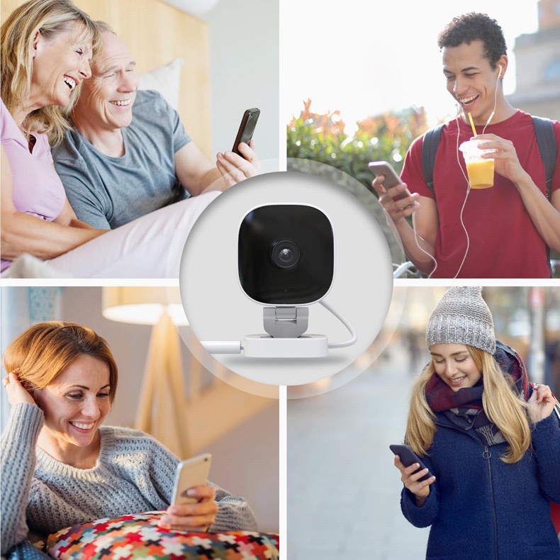 Wireless WiFi Card Camera Window Smart HD Wide-Angle Mobile Remote Surveillance Camera Cross-Border Wholesale