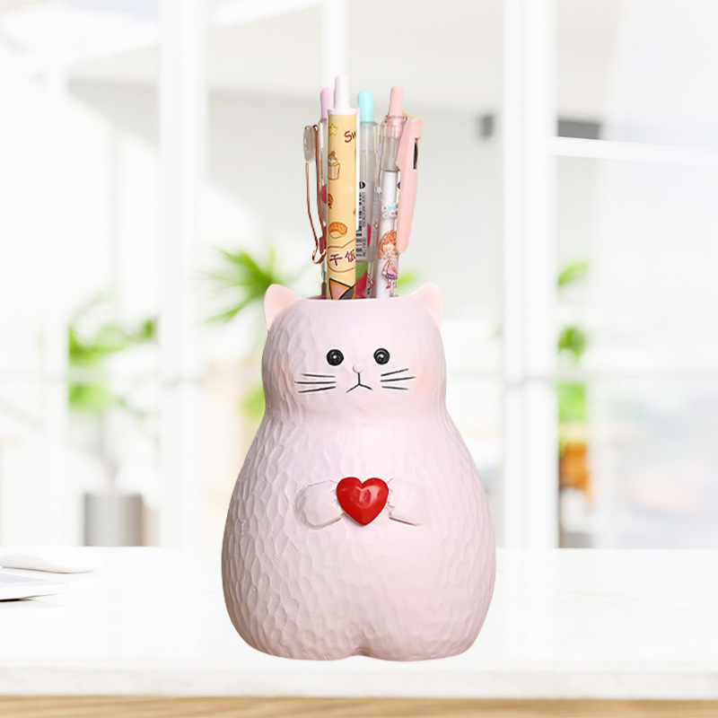 漫画猫オフィス文具和風猫猫クリエイティブホームフラワーベース卸売|undefined