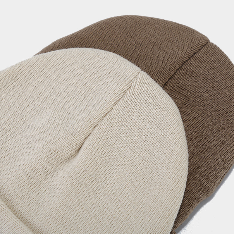 Korean version of Instagram large edition knitted for women with small embroidered letters, woolen pullover hat, big_voghion.com