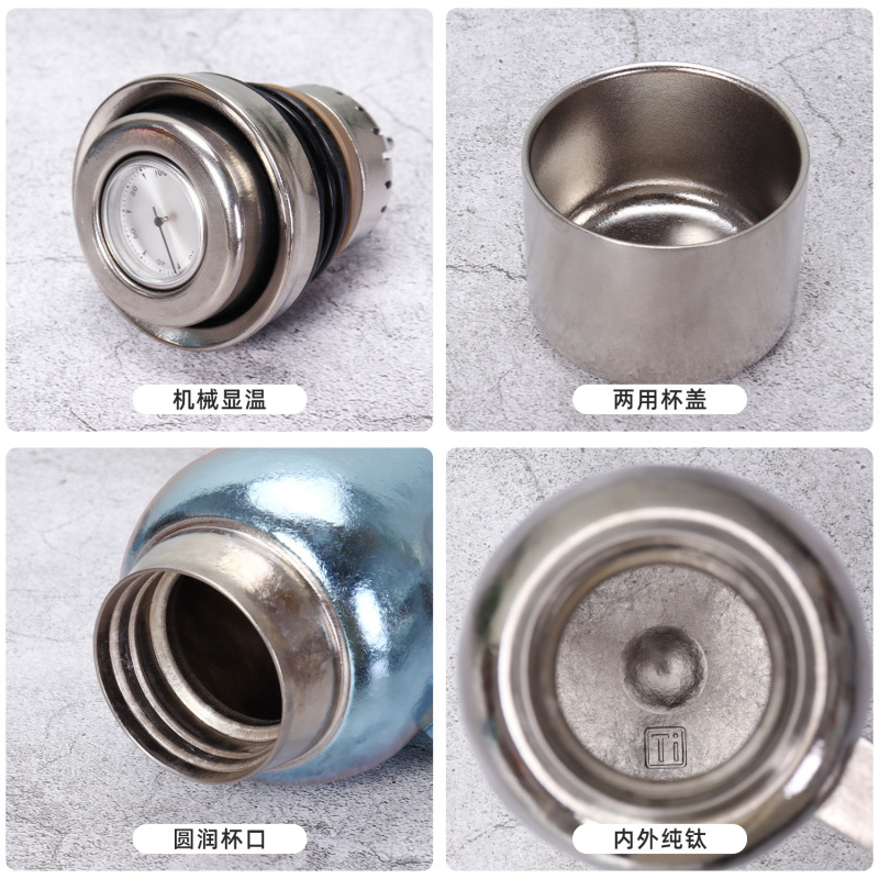 新款纯钛保温壶办公室便携手提焖茶壶大容量机械测温传家壶礼品壶|undefined