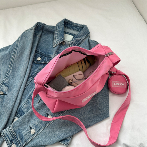 Bags for Women  New Autumn and Winter Trendy Korean Version Large Capacity Crossbody Bag Casual Versatile Fashion Lightweight Oxford Bag