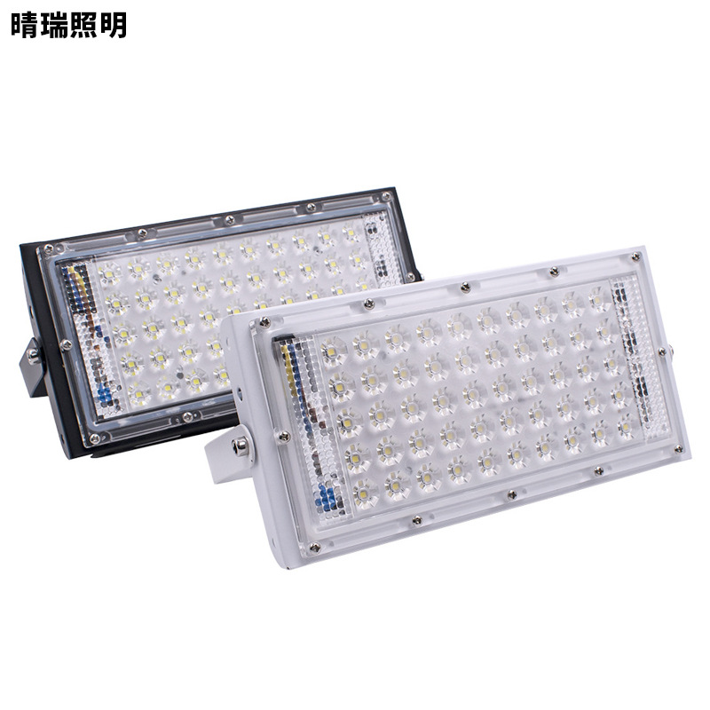 Luz de inundación del LED al aire libre impermeable Luz de inundación RGB césped reflector iluminación al aire libre transfronteriza 220V luz decorativa