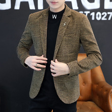 西装男韩版潮流修身春季新款单件西男装休闲小西服男士外套上衣服