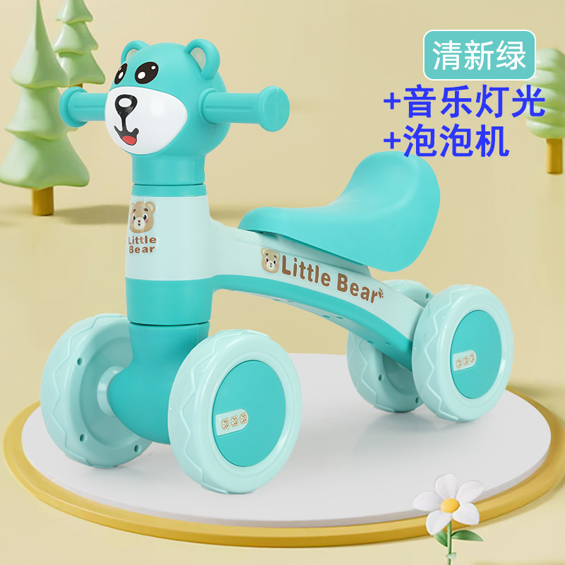 Patina para niños de 1 - 3 años de edad, patina para niños pequeños, patina anti-rollback, coche de equilibrio para bebés, luz de música