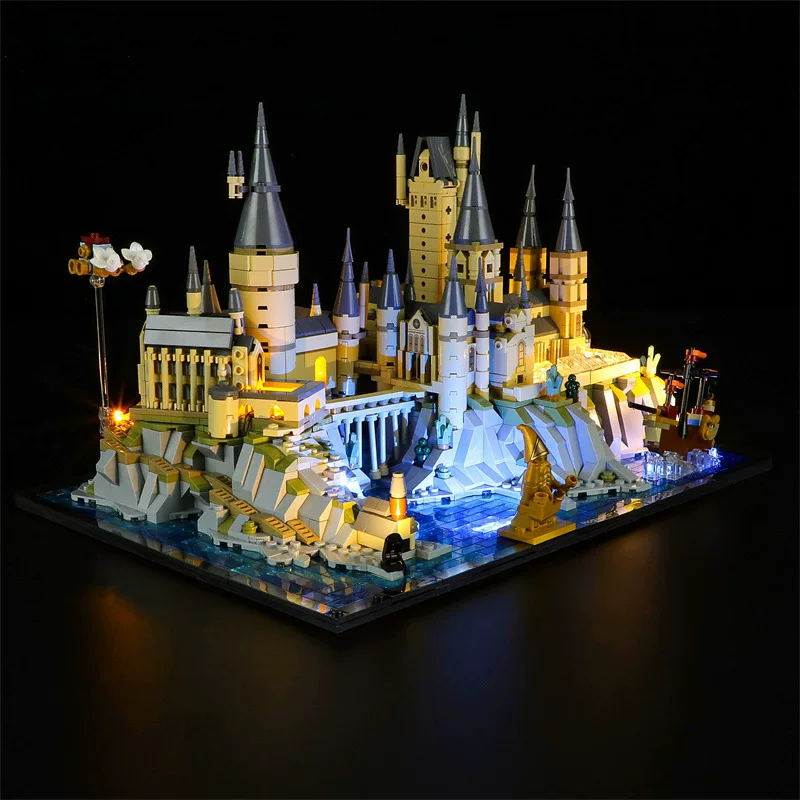 Совместимо с LEGO Harry Potter 76419 Замок Хогвартса и сооружение площадки, светодиодные украшения