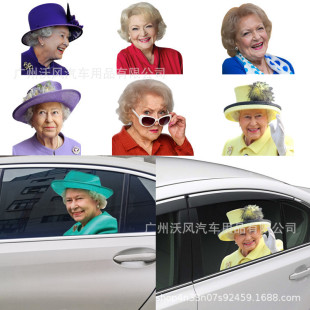 Foreign Trade Car Glass Window Decals Creative Glass Decals Betty Translucent Car Window Stickers A92