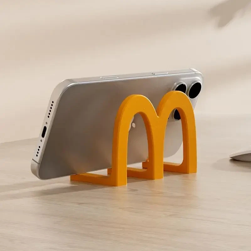 [携帯電話ホルダー] 携帯電話ホルダー小さな装飾品マクドナルドデスクトップクリエイティブオフィス学生ドラマ視聴ホルダー|undefined