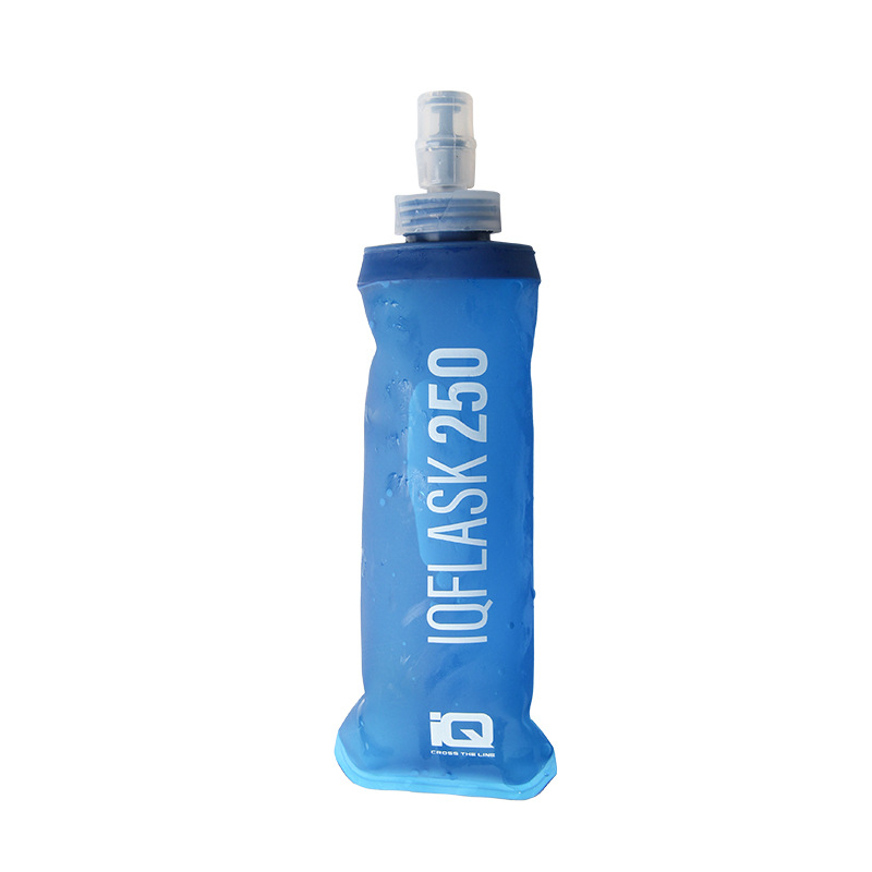 Botella de agua deportiva plegable TPU hervidor de agua de maratón 250ML 500ML bolsa de agua TPU