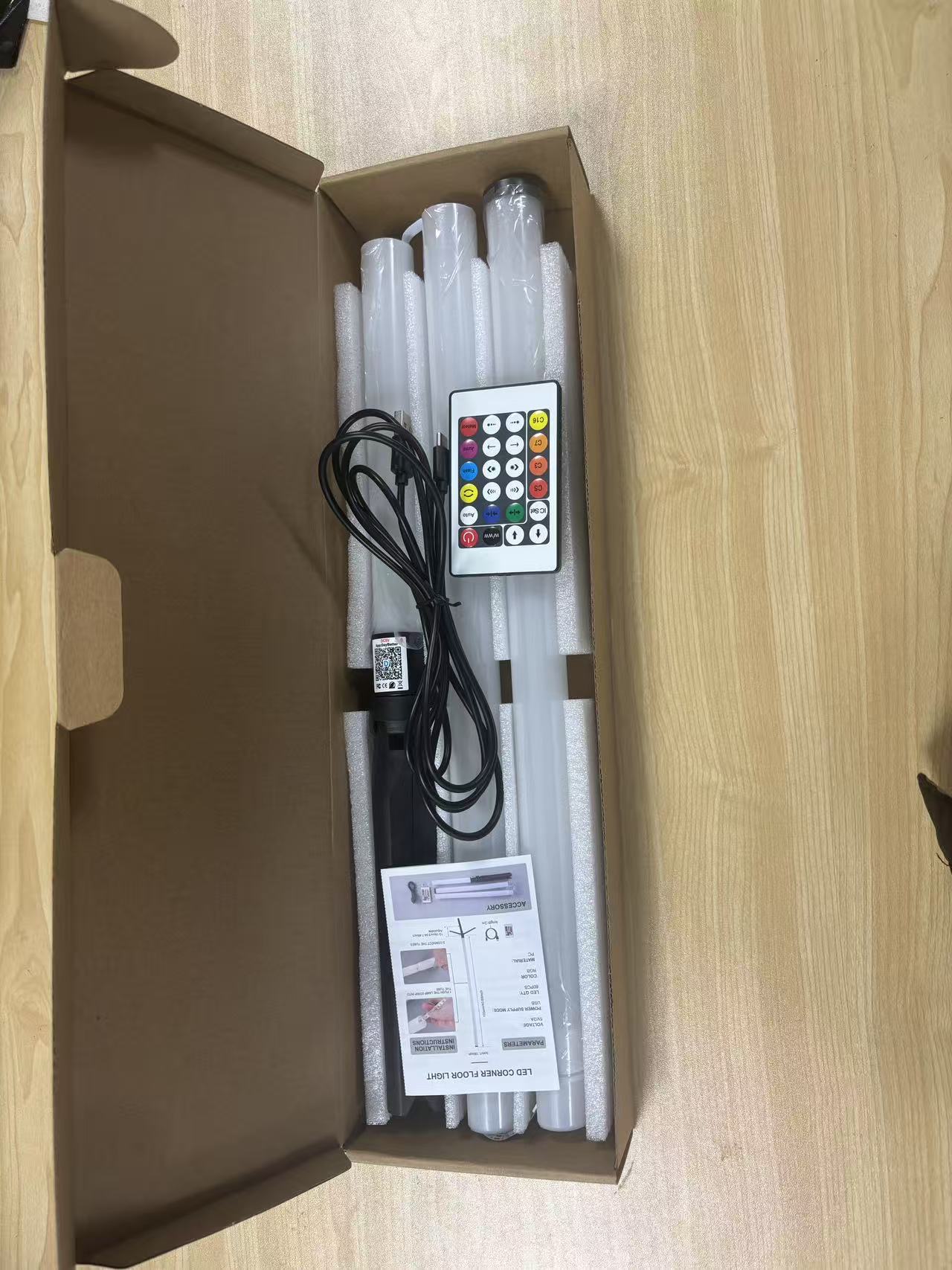 Светильник напольный RGB LED 125см (2 комплекта)