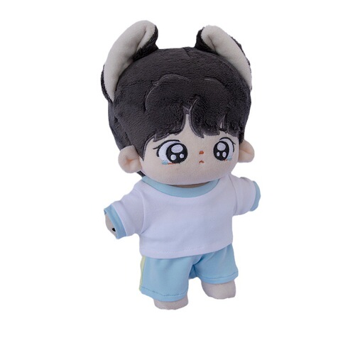 10cm 20cm Cotton Doll Clothes 15cm Plush Doll T-shirt Versatile Cute Color-blocked Base Shirt