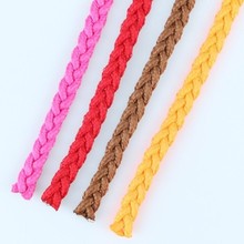 环保涤纶低弹丝绳三股辫子绳 礼盒装饰绳卫衣帽绳多尺寸可选