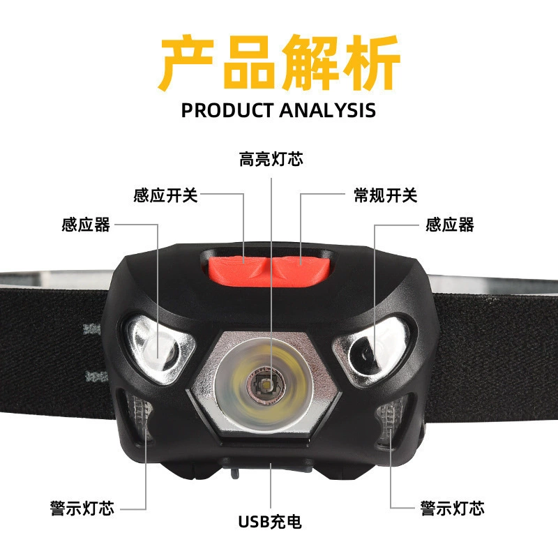 Induction lantern, lights, LED travel flashlight for fishing