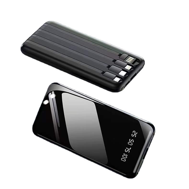 1w / 2w mA gran capacidad con cuatro líneas al aire libre portátil tesoro de carga móvil fuente de alimentación móvil universal en stock