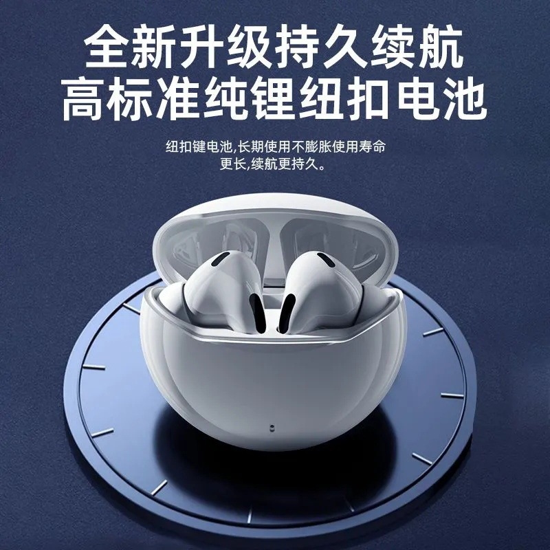 Huaqiangbei High-Quality True Wireless Sports Bluetooth Earphones, In-Ear Type, for Calls and Music, with Noise Reduction and No Sound Leakage