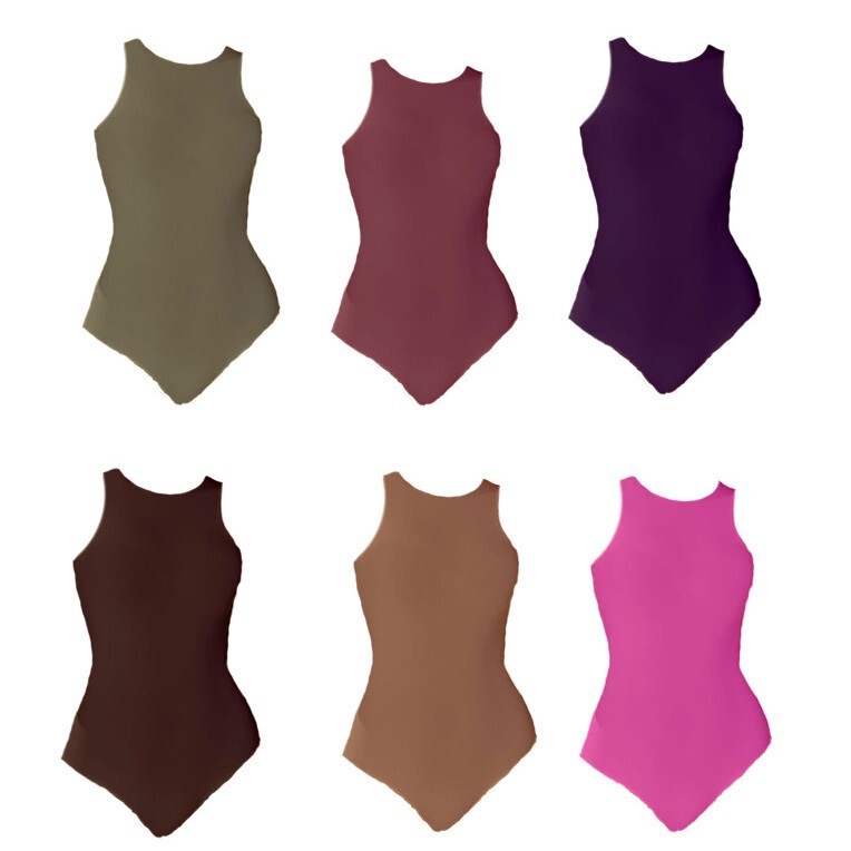 Women Sexy Sleeveless Round Neck Thong Bodysuit Slim Fit Tight Body Shaping Bodysuit Women Sexy Sleeveless Round Neck Thong Bodysuit Slim Fit Tight Body Shaping Bodysuit