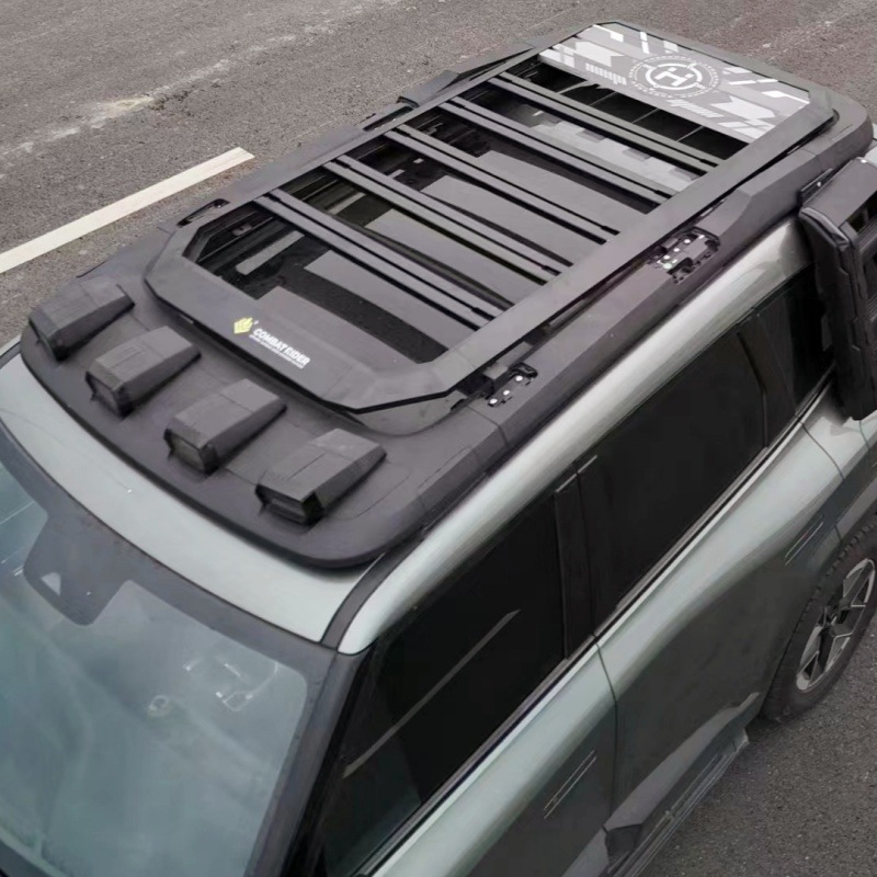 dark blue 318 roof rack ladder side account car off-road modified roof platform outdoor storage travel rack