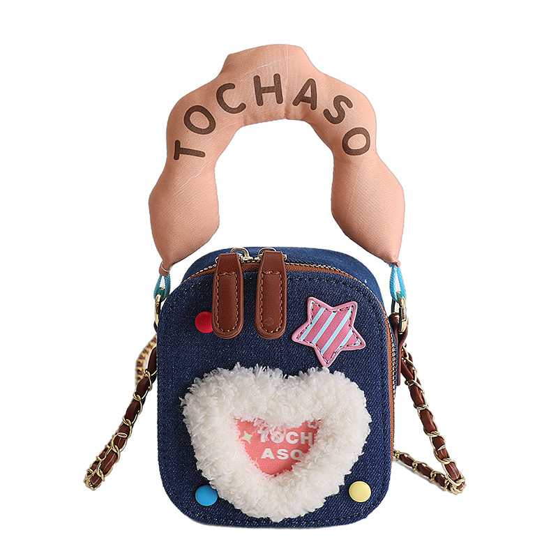 Dulce y lindo corazón de niña exquisita mini bebé bolso de mano nubes 2026 bolso de comercio exterior transfronterizo para niños
