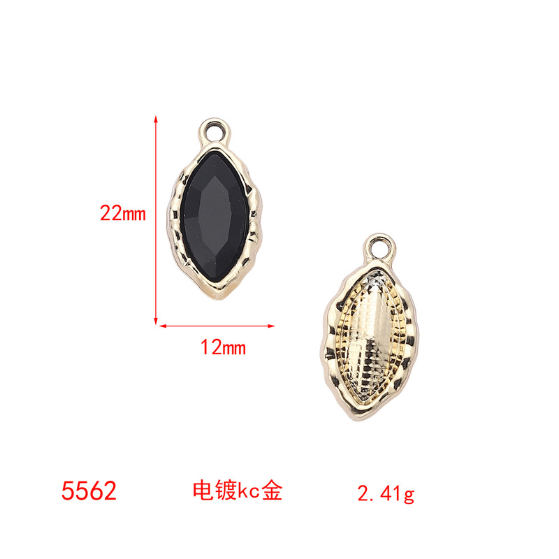 天然石のカット面を持つ長方形、円形、楕円形の単穴クリスタルDIYアクセサリーペンダントDIYジュエリーアクセサリー在庫あり|undefined