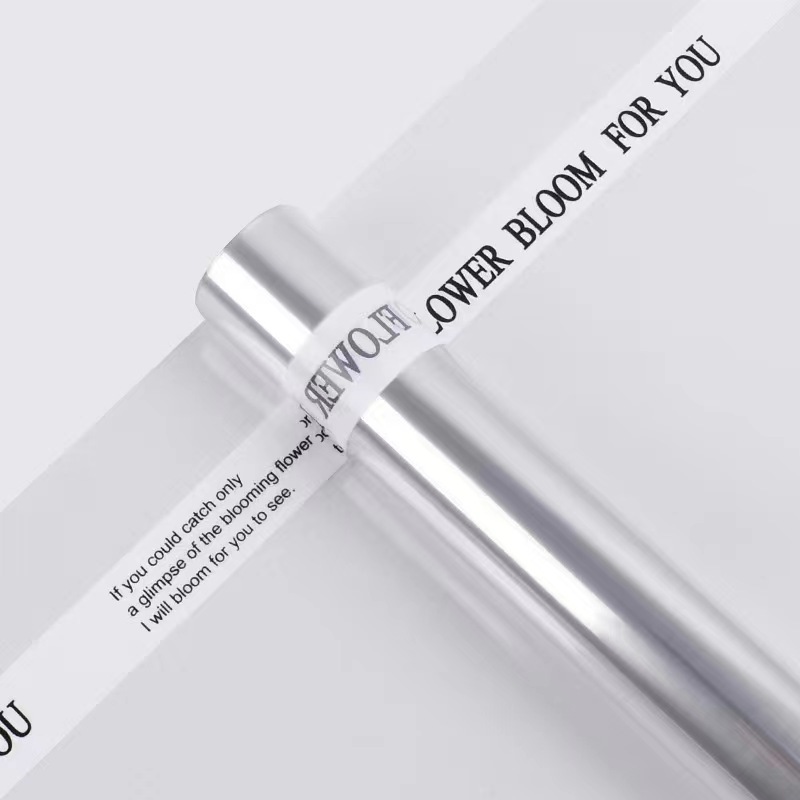 Li Zhi Ran en línea romántico inglésopp impermeable simple papel de vidrio paquete de flores paquete de papel de flores