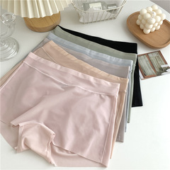 Small boxer safety pants women's underwear two-in-one anti-exposure ice silk short style seamless hip lifting women's two-point leggings