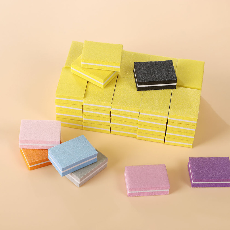 Mini Square Double-Sided Sponge Block Nail Art Tool Portable High-Elastic Colorful Nail File Polishing Strip Wholesale Mini Square Double-Sided Sponge Block Nail Art Tool Portable High-Elastic Colorful Nail File Polishing Strip Wholesale