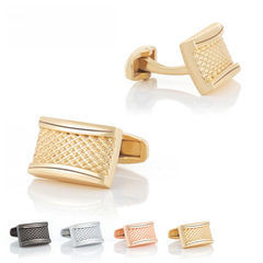 New High-End Concave Metal Cufflinks, Premium Men's French-Style Shirt Cufflinks Wholesale