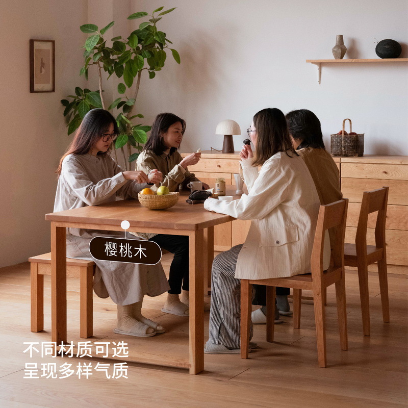MUMO madera tinta negra mesa de trabajo de nuez mesa de comedor norteamericana sala de estar madera maciza tabla de escritorio de troncos escritorio de estilo medieval