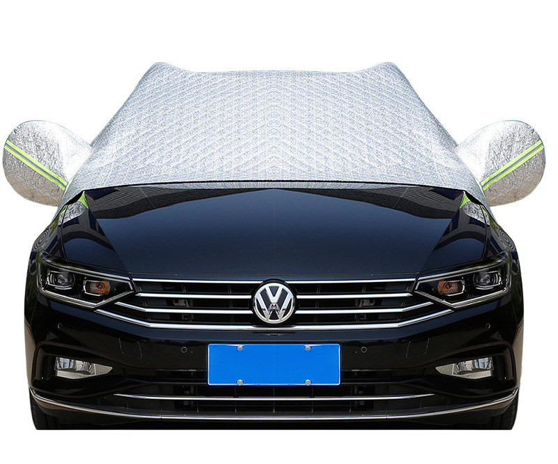 Car Front Sunshade Wholesale, Windshield Sunshade, Summer Heat Insulation and Sun Protection Aluminum Film Car Cover Half Cover