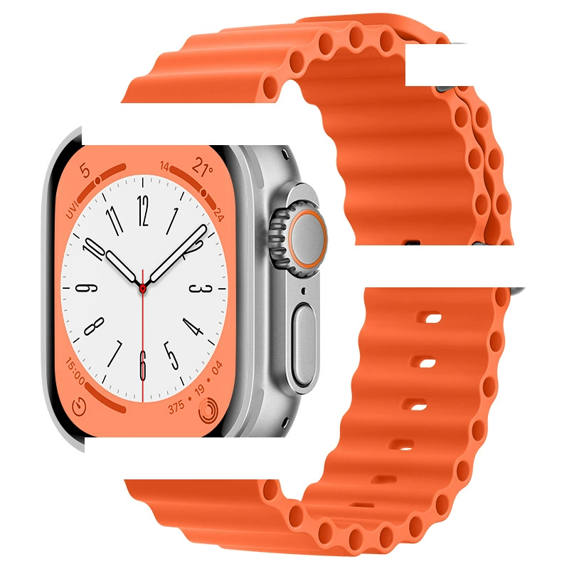 Подходит для Apple Ocean лента Official Sports Silicon Apple Watch10 лента Ultra2 Новый