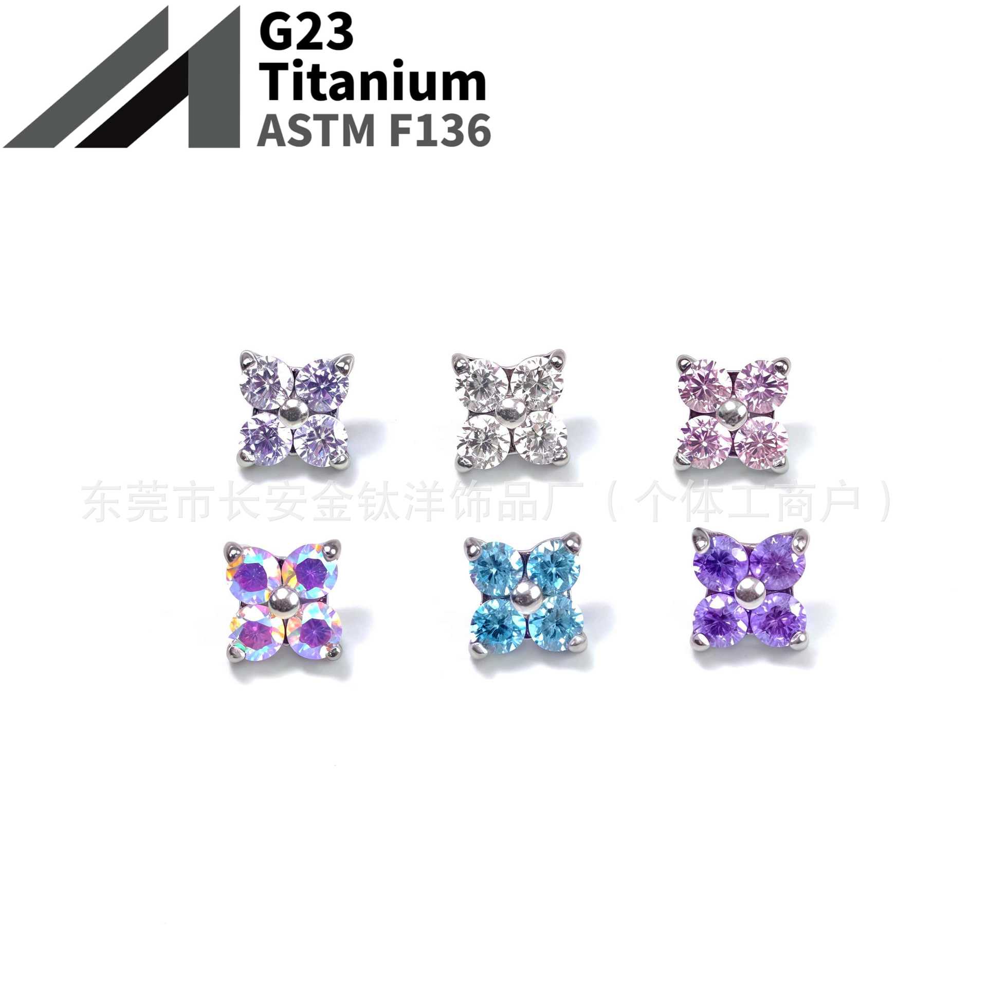 16G labret stud size and finish detail