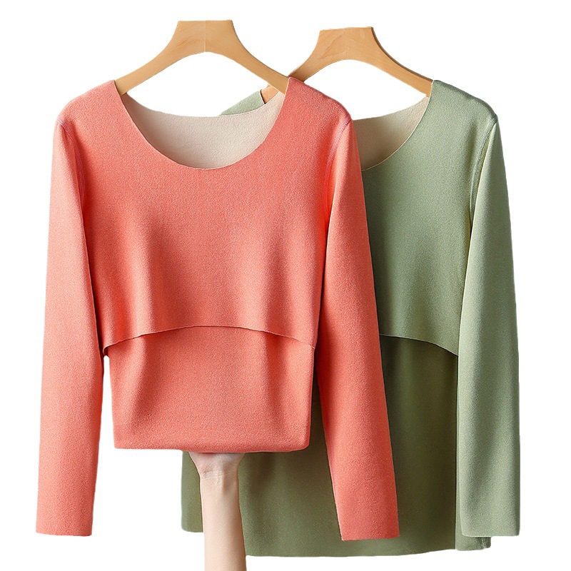 Velvet keep warm demi-season thermal underwear