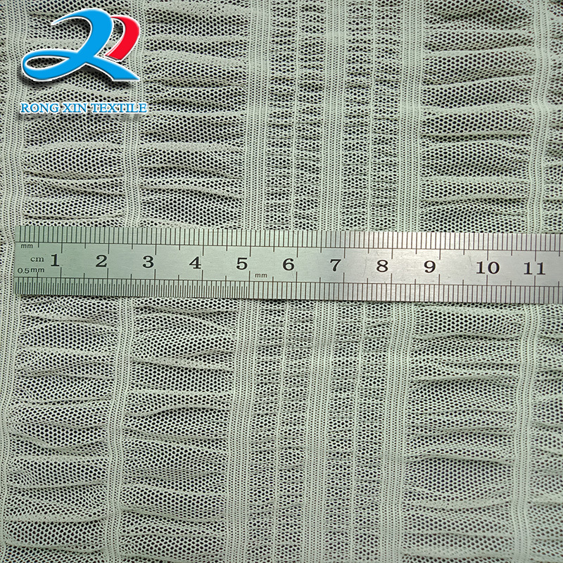 厂家供应 锦氨泡泡布 泡泡弹力网布 防晒袖套连衣裙服装辅料