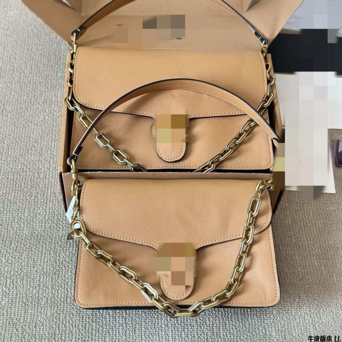 高级感新款链条小方包轻奢单肩斜挎包女士腋下酒神包时尚菱格纹包