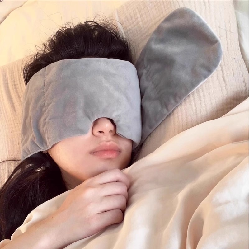 Gravity Eye Mask Sleeping Light Blocking Relieve Eye Fatigue Nap Relieve Eye Fatigue Sleeping Unisex Plaid Breathable