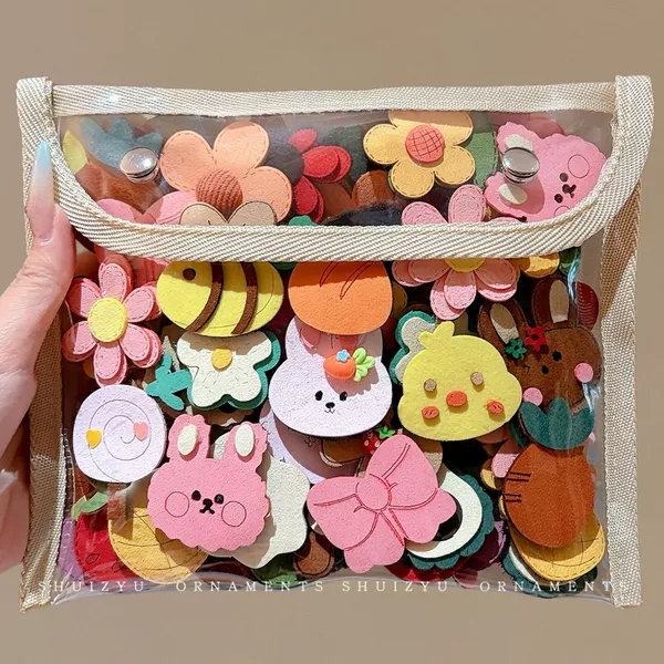 Cute Flower Hair Sticker 2026 New Model Bangs Sticker Forehead Hair Tidying Magic Sticker for Women