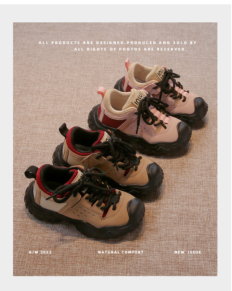 Jungen 2024 Frühling und Herbst Bergsteigen Weiche Sohlen Anti-Rutsch Weibliche Baby Sport Mode Kinder Casual Single_voghion.com