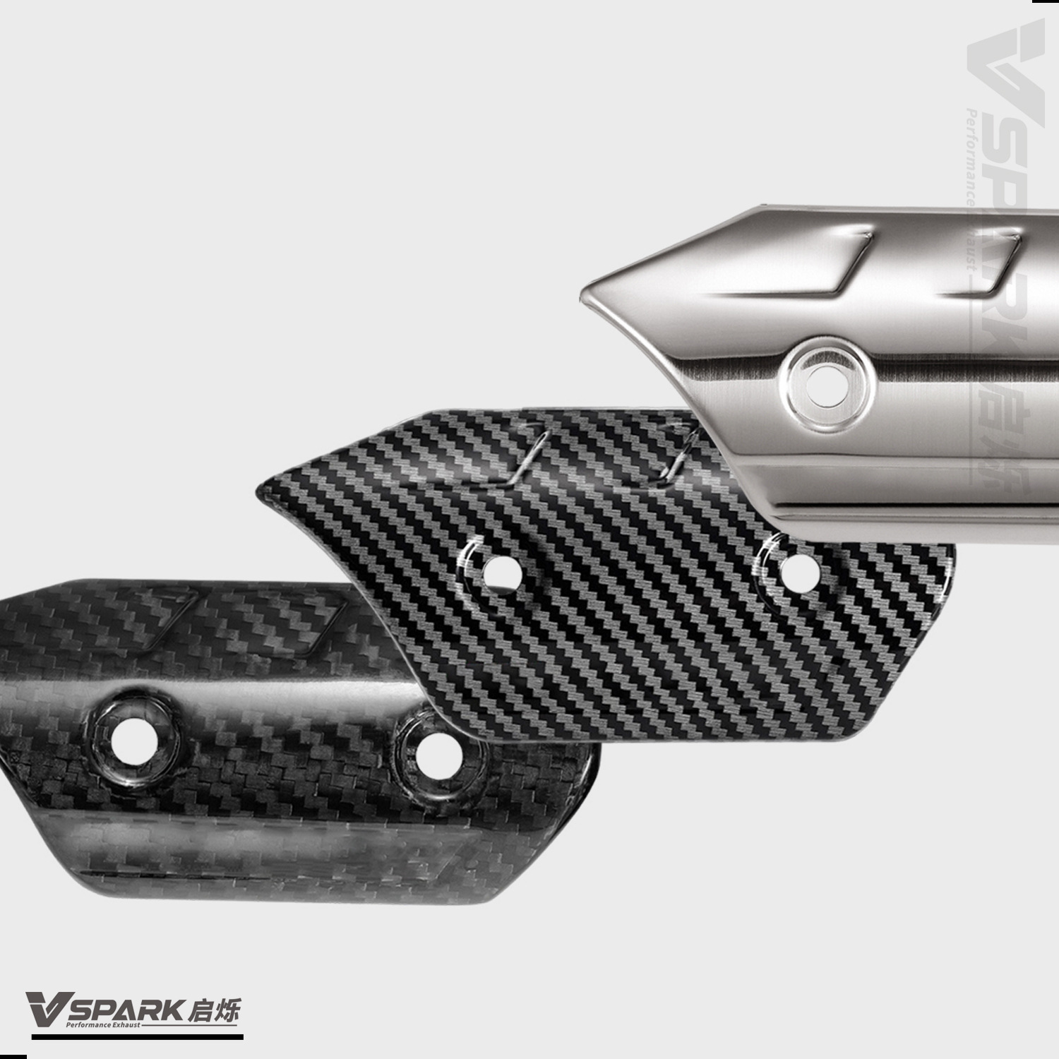 Suitable for motorcycle locomotive exhaust pipe guard plate guard cover anti-scalding cover carbon fiber heat insulation board universal guard plate