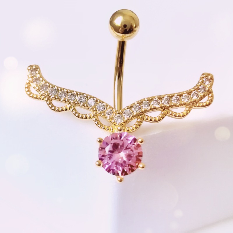 Sweet Hot Selling Antler Belly Button Ring Dangle Belly Ring Ladies Body Piercing Jewelry detail image 8
