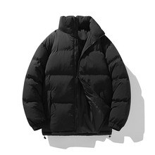 冬季新款拼色棉衣加厚男潮牌公版跨境棉服外套男青少年情侣面包服