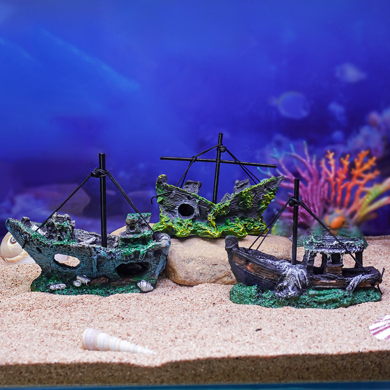 Naufragio de resina de simulación