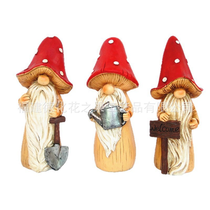 Cross-border resin garden big dwarf dwarf dwarf dwarf crafts elf decorations home outdoor carved ornaments