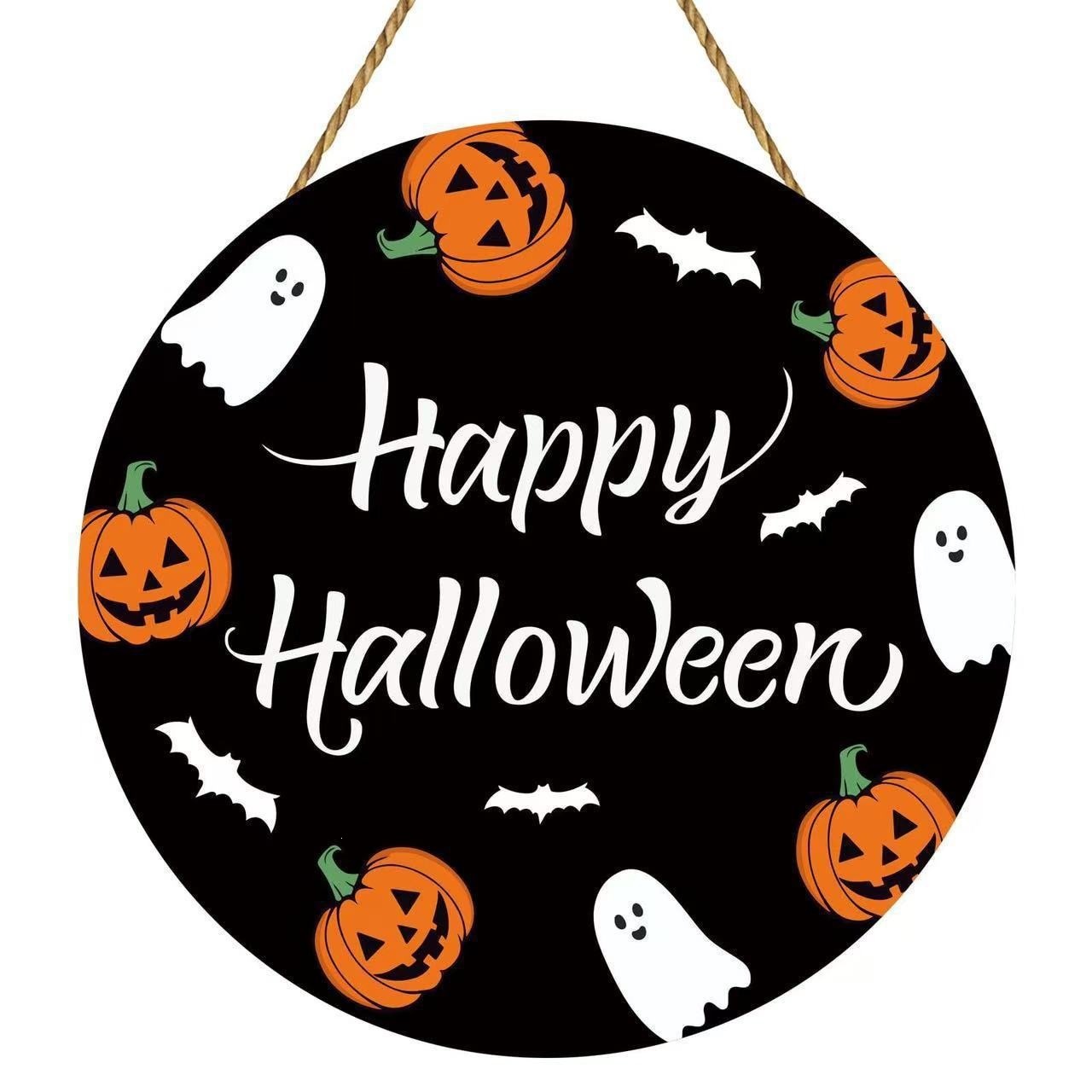 Colgante transfronterizo madera nueva atmósfera de fiesta de Halloween decoración del hogar patio decoración del vestíbulo lista de fabricantes de lote