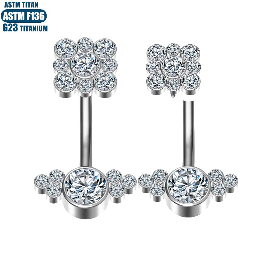 Pointed labret stud close-up product detail