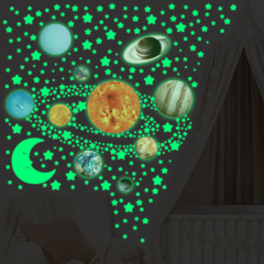 YG-030Aクロスボーダー夜光宇宙惑星星空配置部屋寝室蛍光自己接着diy天井ウォールステッカー