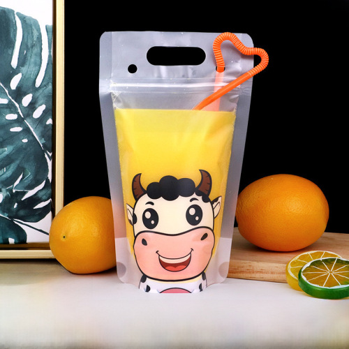 Beverage bag liquid drink milk tea personalized disposable trending fruit jelly self-sealing sour plum soup juice packaging bag