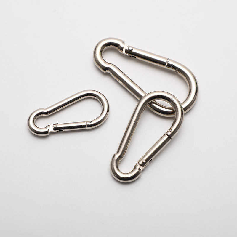 5mm-7mmニッケルメッキ登山バックルチェーン接続バックル表面光清潔安全バックル|undefined