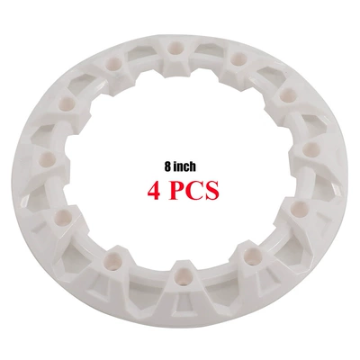 Hub hub decorative side cover four-wheel - 8-inch-white-4